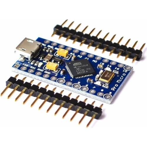 Pro Micro ATmega32U4 5V 16MHz Replace ATmega328 for Arduino ATMega 32U4 Mini with 2 Row Pin Header
