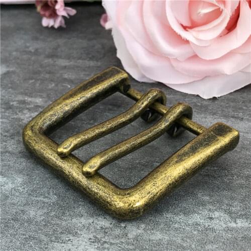 Alloy Double Buckle Belt Leathercraft Garment Accessories Heavy 42MM Metal Belt Buckles For Men Clip Buckle For Belt AK0010