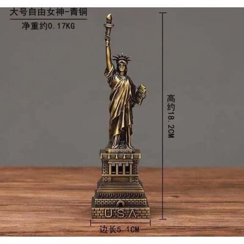 Statue of Liberty Tower Windmill Ferris Wheel Model Collection New York Office Room Decoration Travel Souvenirs