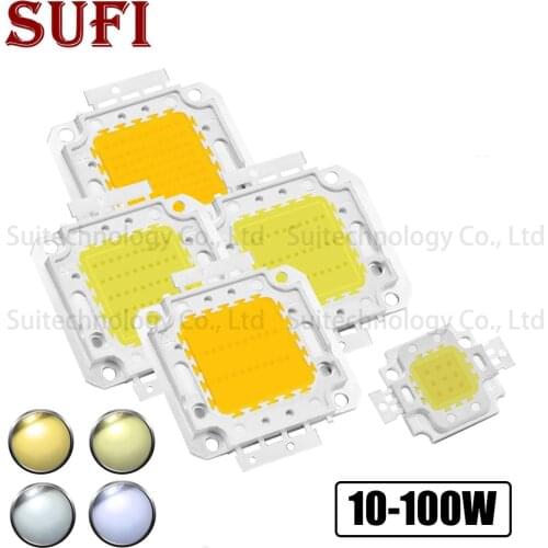 LED COB Chip 10W 20W 30W 50W 100W Warm White Pure White Light For DIY 10W 20W 30W 50W 100W High Power LED Flood Light Spotlight
