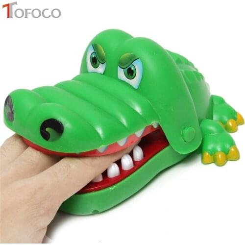 TOFOCO Funny Toys Trick Cartoon Animal Toy Crocodile Dentist Bite Mouth Small Toys For Children Baby Kids
