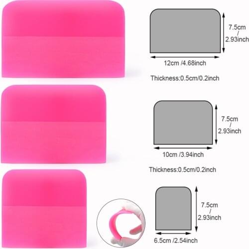 FOSHIO Car Accessories Window Tinting Soft PPF Wrapping Squeegee Auto Protective Film Install Scraper Vinyl Sticker Wrap Tool