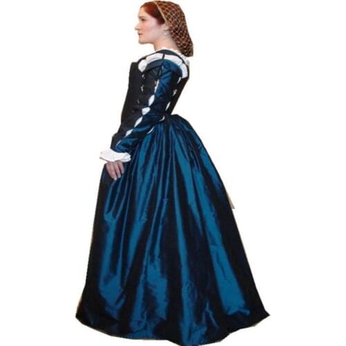 Historical Customer-made Luxs Vintage Costumes Renaissance Dresses Steampunk dress Gothic Cosplay Halloween Dresses C-1139