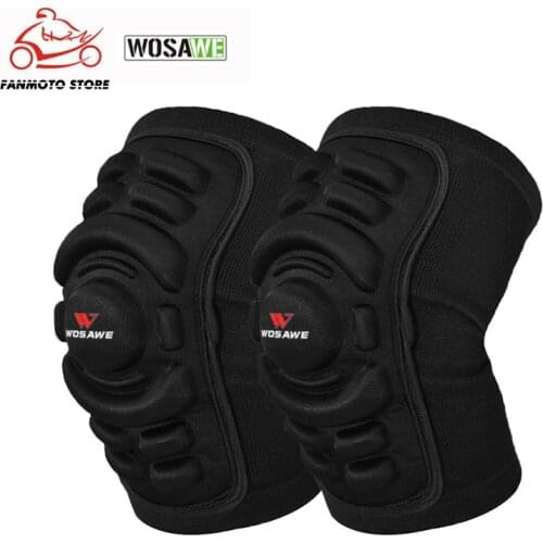 WOSAWE 2Pcs Gel EVA Protection Motorcycles Knee Pads Protector Roller Skateboard Riding Volleyball Snowboard Knee Brace Support