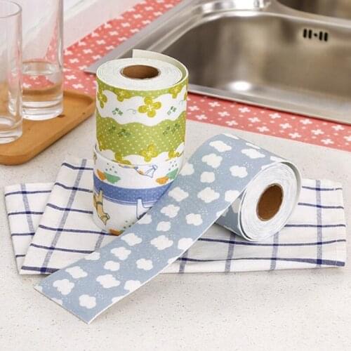 1pc Kitchen Sink Edge Anti Mildew PVC Tape Waterproof Self Adhesive Sticker Wall Tile Gap Strong Paste Sealing Strip