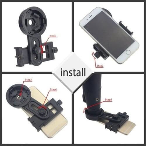 1PCS Universal Microscope Telescope Mobile Phone Interface Binocular Holder Mount Bracket Adapter for Telescope Spotting Scope