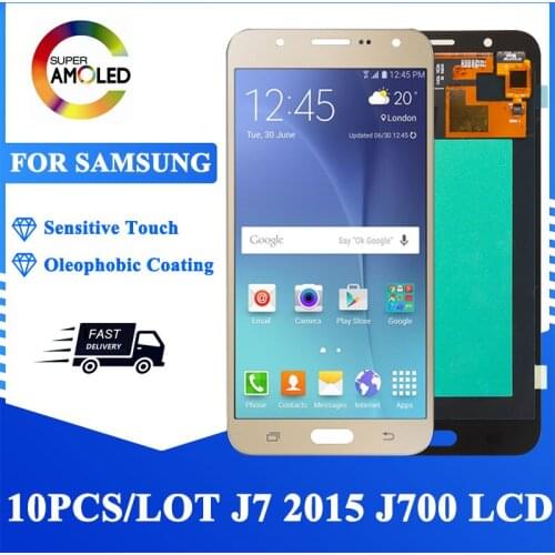 10PCS/LOT Wholesale 5.5'' LCD For Samsung Galaxy J7 2015 J700 J700F Display For Samsung J700M J700H LCD Touch Screen Digitizer