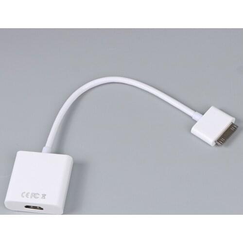 30pin Digital AV Adapter With Charging Port To VGA Fit For IPhone 4 4S IPod IPad 2 3