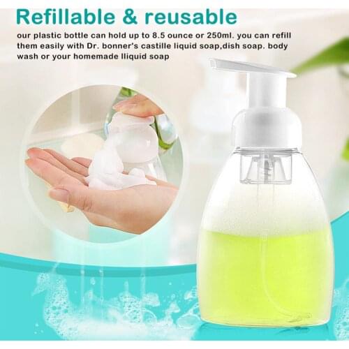 250ml Soap Dispenser Suds Soap Foam Foaming Pump Bottle Travel PP New Portable Convenient Bottle