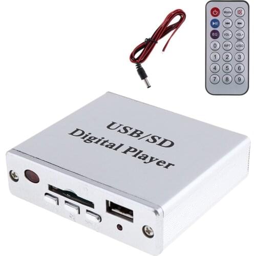 HOT-Dc 12V Digital Auto Car Power Amplifier Mp3 Audio Player Reader 3-Electronic Keypad Control Support Usb Sd Mmc Card W/Romote
