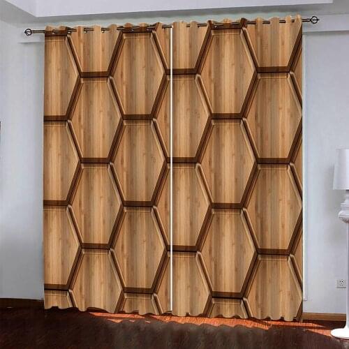 Customized 3d curtain window balcony thickened windshield blackout curtains woods geometric 3d curtains