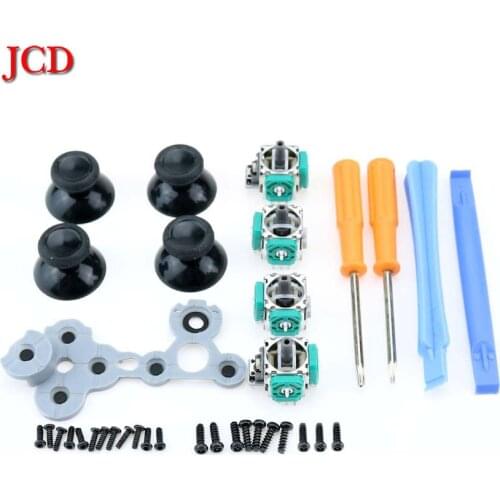JCD For Xbox One Controller 3D Analog Sensor Module &ThumbStick+Conductive Rubber Button D Pads+T8 T6 Screw+Torx Screwdriver