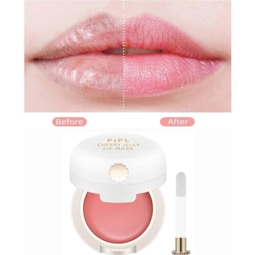 Korea Cherry Lip Sleeping Mask Nutrious Moisturizes Exfoliates Fades Lip Lines Lip Balm Lip oil Smoothing Dryness Lip Care TSLM1