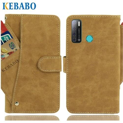 Leather Wallet Tecno Pouvoir 4 Case 7" Flip Fashion Card Slots Cases Cover For Tecno Pouvoir 4 Pro Business Magnetic Phone Bags