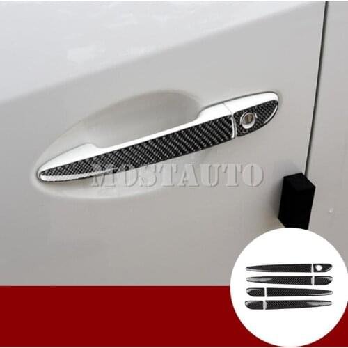 For Mazda CX-5 KE KF Carbon Fiber Car Door Handle Cover Trim 2012-2019 8pcs Car Accessories Interior Car Decor Car Trim