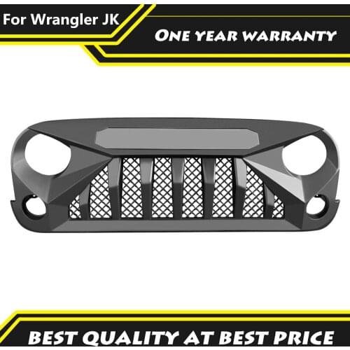 ABS Matte Black Offroad 4x4 Accessories Spedking Front Grille Racing grills Fit For Jeep Wrangler JK 2007-2017