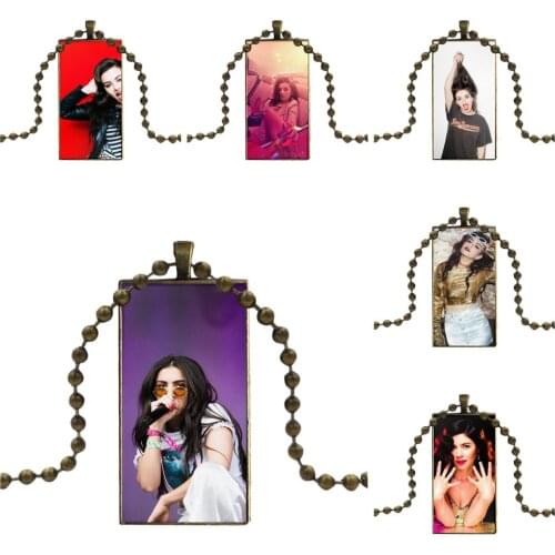 Necklace Fashion Long Chain With Rectangle Necklace Jewelry For Women Party Charli Xcx Rita Ora