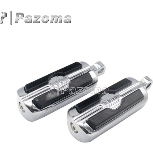Motorcycle Aluminum Footrest Male Mount FootPeg For Harley Chopper Bobber Cafe Racer Sportster XL 1200 883 Custom