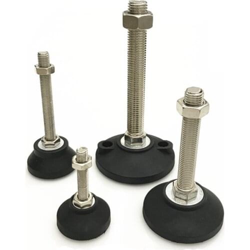 Nylon fixed foot cup aluminum profile hoof joint support machine screw D50xM8x50 mm