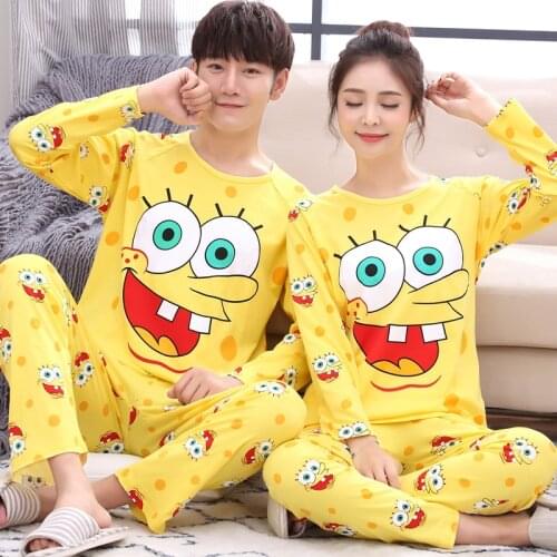 Pajamas For Women Long Sleeve Couple Loving Sleep Pajama Set