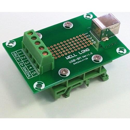 USB Type B Female Jack Breakout Board