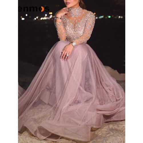 Sexy Long Dress Women Long Sleeve Sequin O Neck Francais High Street Dance Wedding Prom Party Night Fashion Dresses Vestidos