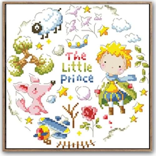 THE LITTLE PRINCE DIY Craft Stich Cross Stitch Package Cotton Fabric Needlework Embroidery Crafts Counted Cross-Stitching Kit