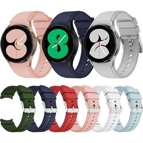 Replacement Wristbands For Samsung Galaxy Watch4 44mm 40mm Silicone Strap For Galaxy Watch 4 classic 46mm 42mm Original Band