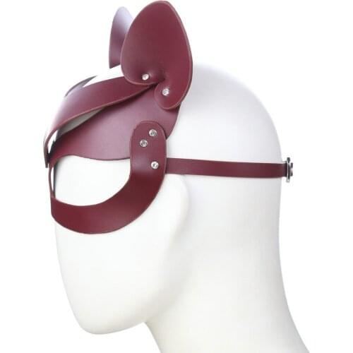 High Quality Luxury Venetian Masquerade Mask Women Girls /Boys Brown Cat Eye Mask for Fancy Dress Carnival Halloween Party