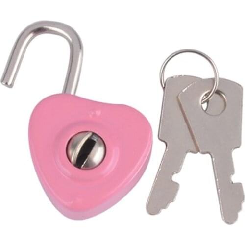 Y8AB Mini Padlocks Key Lock With Key Luggage Lock for Zipper Bag Backpack Craft Diary