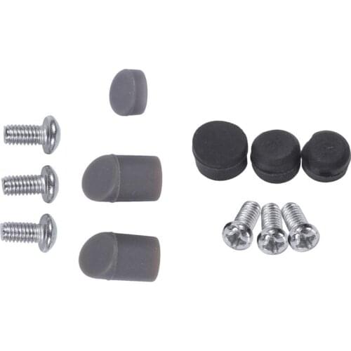 2 Set Rear Fender Plug For Xiaomi Mijia M365 Electric Scooter Screws Silica Gel Cap Rear Back Fender Guard Black & Grey