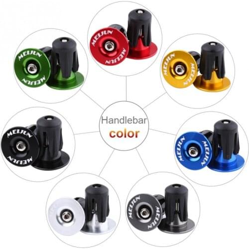 1Pair Bike Handlebar End Plug Mountain Road Bicycle Grip Plugs Handle Bar End for Outer Diameter 22-24mm Handlebar