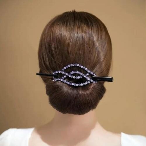 Rhinestone Hairpin Hair Sticks Clips for Women Girls Hair Clip Fashion Hair Accessories