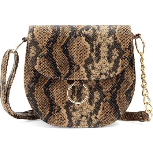 Snake skin print sleeve bag lady fashion casual solid long two handle pattern fabric polyester cotton real leather winter autumn