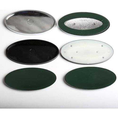 10pcs Tailgate - Grille Emblem Oval Logo Badges Green Black LR RR