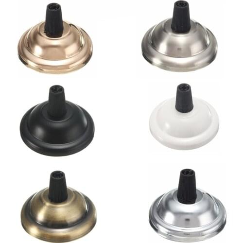 10pcs Lamp Base Retro Vintage Antique Ceiling Plate Lamp Holder Electroplating Iron E27 Pendant Light Accessory for Home Deco