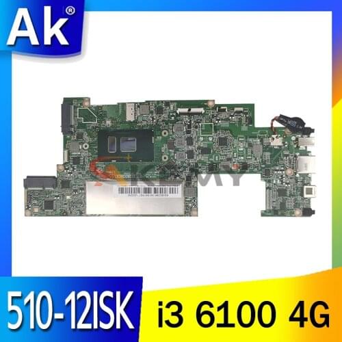 5B20M13893 for Lenovo ideapad MIIX 510-12ISK notebook motherboard i3 6100 CPU 4G RAM tested good free shipping