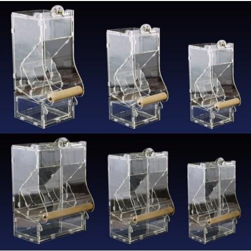 Acrylic tiger skin, peony, Xuanfeng, Starling bird, anti scattering, anti splashing, feeding box, automatic feeder (packaging)