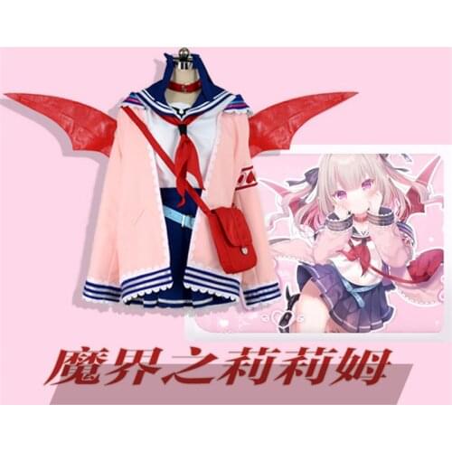 Anime Hololive VTuber MMakaino Ririmu Battle Suit Party Dress Uniform Cosplay Costume Halloween Women Free Shipping 2021 New