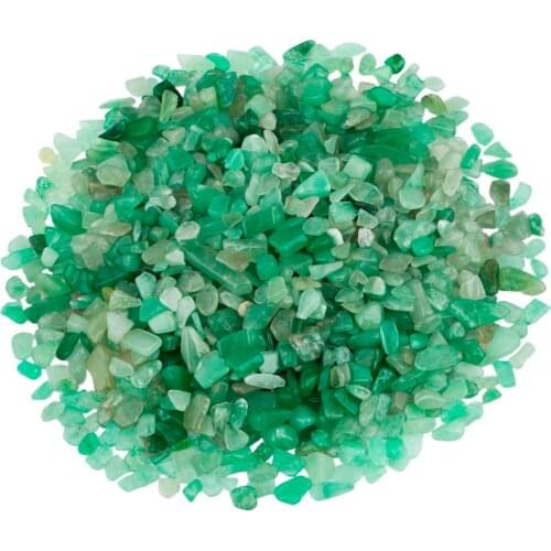 460g Natural Green Aventurine Crystal Quartz Beads Crushed Polishing Irregular Stones Jewelry Accessory For Making Decoration