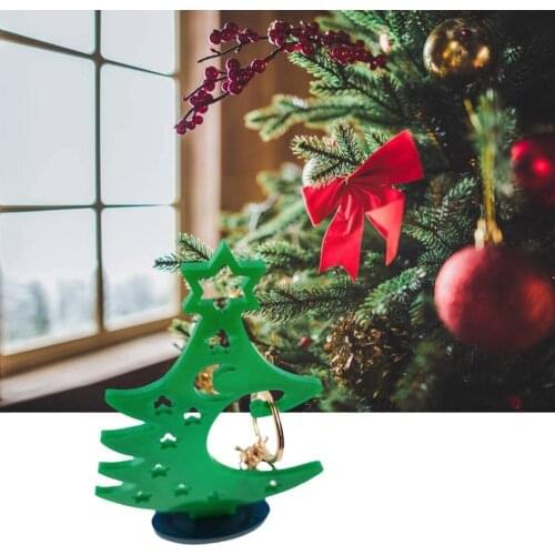 Winter Tree Ring Holder Epoxy Resin Mold Assemble Christmas Casting Tree Silicone DIY Crafts Mould Decorations Tools Trinke F0E9