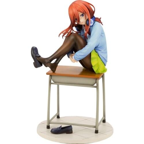 Japanese Anime The Quintessential Quintuplets Miku Nakano PVC Action Figure Model Collectible Toy Doll Gifts
