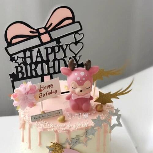 Baking Cake Decoration Gift Box Series Happy Birthday Happy Birthday Cake Decoration Insert Card