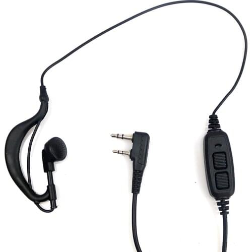 PTT Mic Earpiece Walkie Talkie Headset Dual PTT Baofeng Headset Earpiece With Mic For Baofeng UV-82 UV 82 UV82L Walkie-Talkie