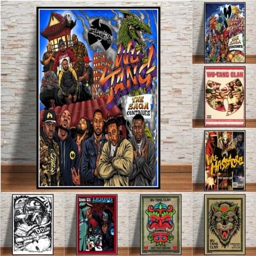 Wu-tang Clan Wu-tang 36 Chambers Rap Canvas Painting Art Posters and Prints on The Wall Art Pictures for Living Room No Frame