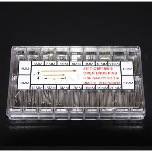 Dia 0.9mm Stainless Steel Open End Pins Kit Size From 4~21mm Free Shipping