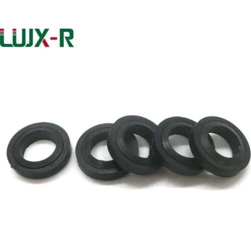LUJX-R Combined Bonded Washer Metal Seal Ring Full Coated Nitrile Rubber Gasket Wraped NBR Sealing Washers M6/8/10/12/14/16/18