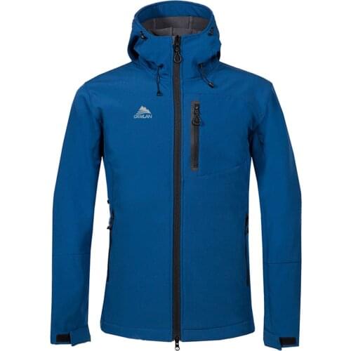 Mens Autumn Thicken Warm Coat Casual Fashion Waterproof Quick-drying Breathable Sport Outdoor Coat Jacket Hiking Mountaineering