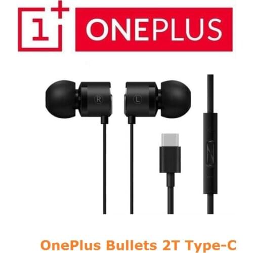 Original Oneplus Earphone Bullets V2 2T Earphones In-Ear Earphone Headset with Remote Mic for Oneplus 5T /5/3T/3 Mobile Phone