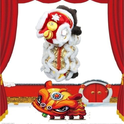 New Year Teddy Dog Clothes Coat Winter Puppy Costume Pet Chinese Lion Dance Clothes Small Dog Spring Festival Suit Jacket